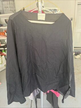 Giada Forte Black Long-Sleeve Top M